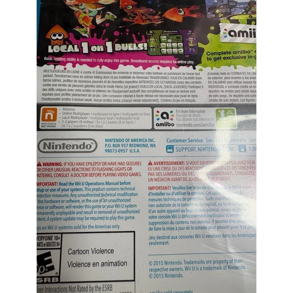 Splatoon Nintendo for the Wii U